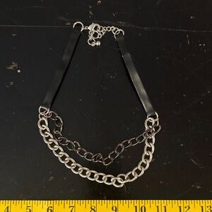 Black and Silver Chain Necklace